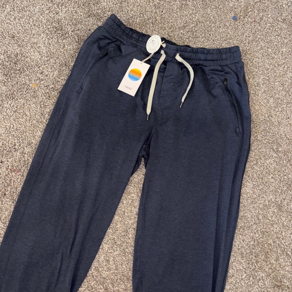 Vuori Mens Ponto Performance Jogger Azure Heather Navy Pants XL V438 NWT - Picture 2 of 8
